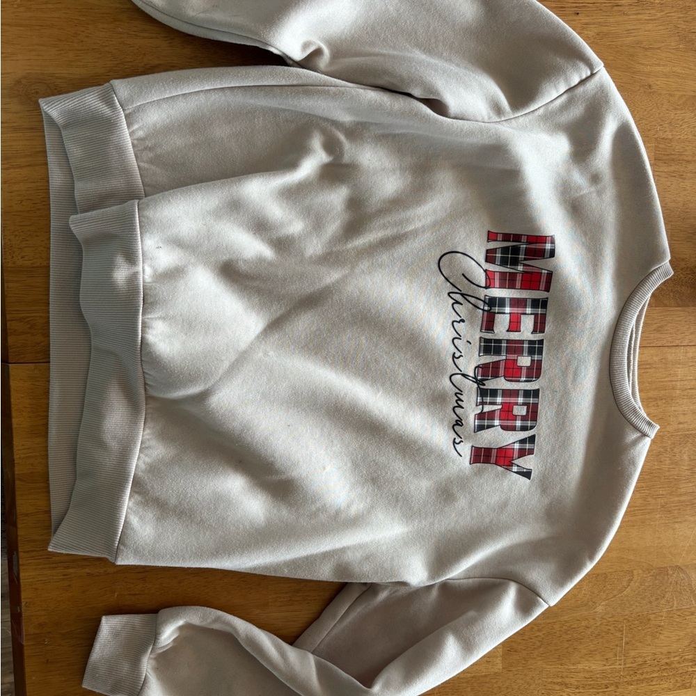 Merry Christmas Cream Sweatshirt